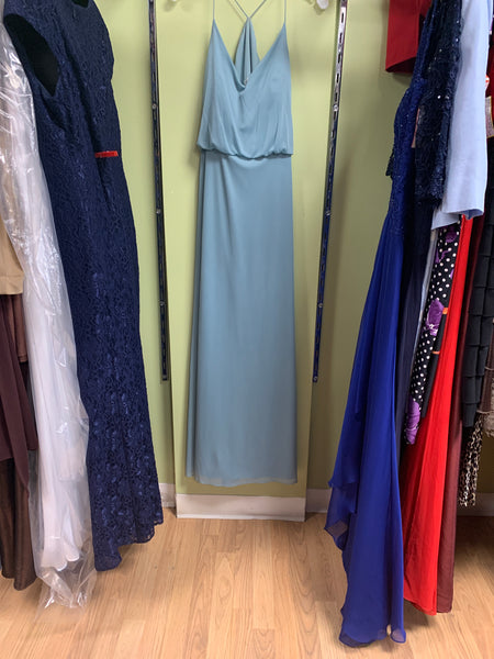 Alfred Sung WN cocktail dress LT Blue 8 as is